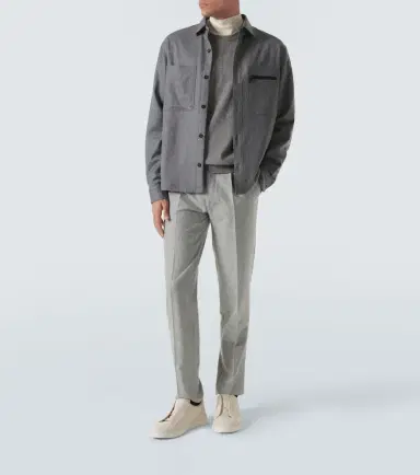 Zegna Padded wool mélange overshirt | Thumbnail 3 Zegna Padded wool mélange overshirt | Thumbnail 3