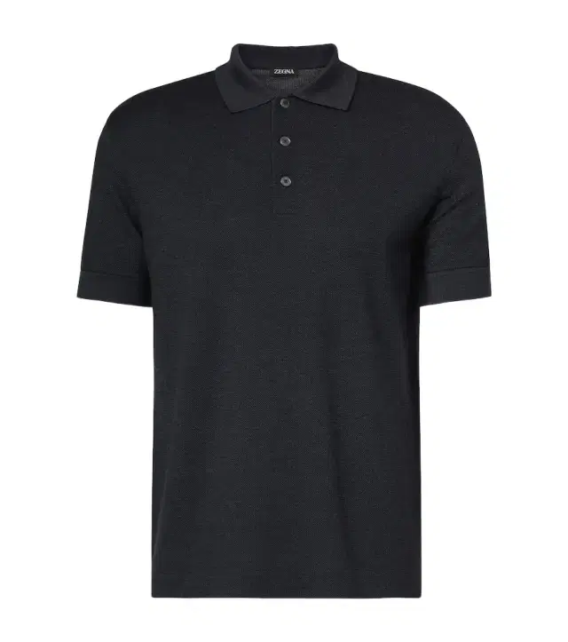Zegna Cotton and silk polo shirt