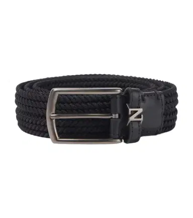 Zegna Woven leather-trimmed belt | Thumbnail 1