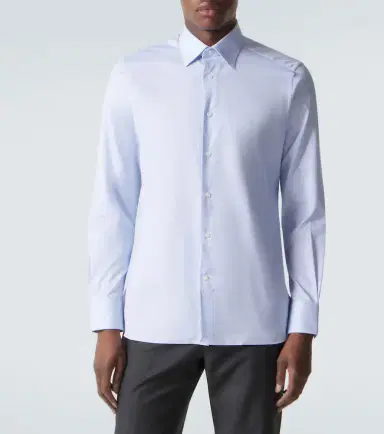 Zegna Cotton Oxford shirt | Thumbnail 2 Zegna Cotton Oxford shirt | Thumbnail 2