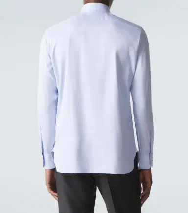 Zegna Cotton Oxford shirt | Thumbnail 5 Zegna Cotton Oxford shirt | Thumbnail 5