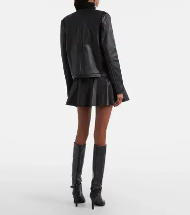 STOULS Mila leather miniskirt | Thumbnail 3