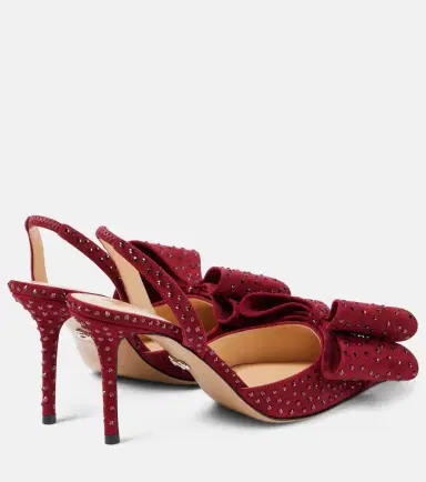 Mach & Mach Le Cadeau 85 suede slingback pumps | Thumbnail 3 Mach & Mach Le Cadeau 85 suede slingback pumps | Thumbnail 3