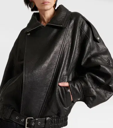 Saint Laurent Oversized leather blouson | Thumbnail 5