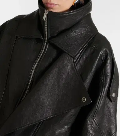 Saint Laurent Oversized leather blouson | Thumbnail 6