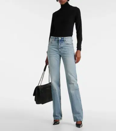 Saint Laurent Nico high-rise straight jeans | Thumbnail 2