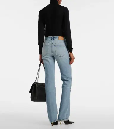 Saint Laurent Nico high-rise straight jeans | Thumbnail 4