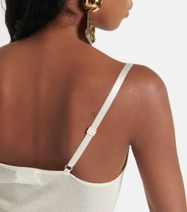 Saint Laurent Lace-trimmed silk minidress | Thumbnail 2