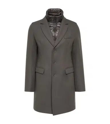 Herno Wool-blend overcoat | Thumbnail 1 Herno Wool-blend overcoat | Thumbnail 1