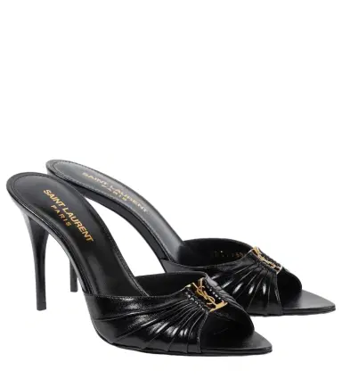 Saint Laurent Babylone 90 leather mules | Thumbnail 1 Saint Laurent Babylone 90 leather mules | Thumbnail 1