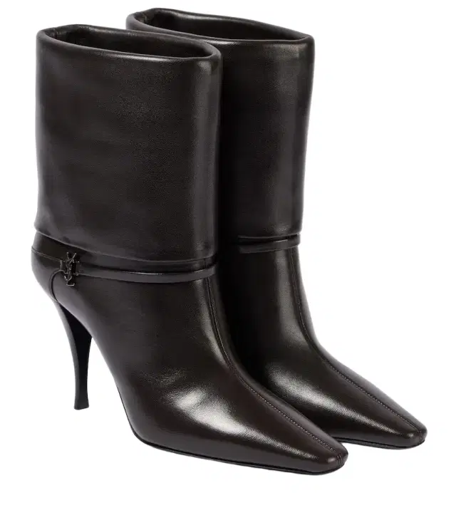 Saint Laurent Niki 90 leather booties