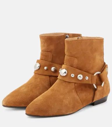 Isabel Marant Siago embellished suede ankle boots | Thumbnail 3
