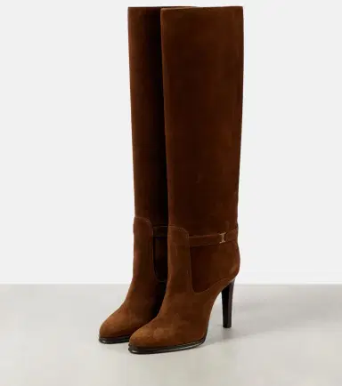 Saint Laurent Diane 100 suede knee-high boots | Thumbnail 2