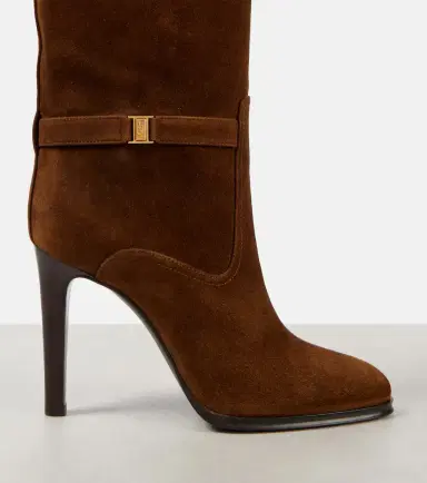 Saint Laurent Diane 100 suede knee-high boots | Thumbnail 3
