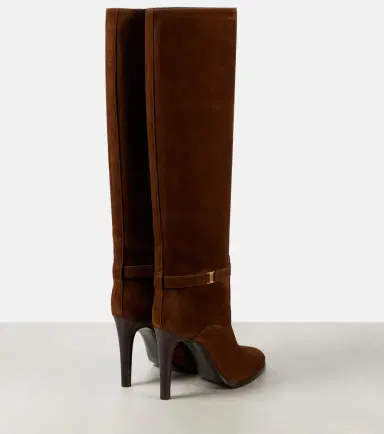 Saint Laurent Diane 100 suede knee-high boots | Thumbnail 4
