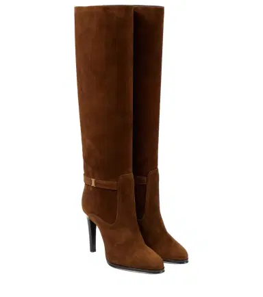 Saint Laurent Diane 100 suede knee-high boots | Thumbnail 1
