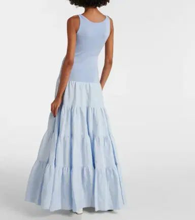 Gabriela Hearst Pozas tiered linen maxi dress | Thumbnail 3