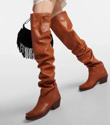 Isabel Marant Amati leather over-the-knee boots | Thumbnail 5