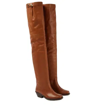 Isabel Marant Amati leather over-the-knee boots | Thumbnail 1