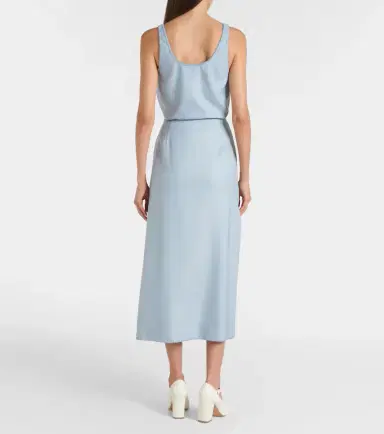 Gabriela Hearst Defina silk and wool midi skirt | Thumbnail 3