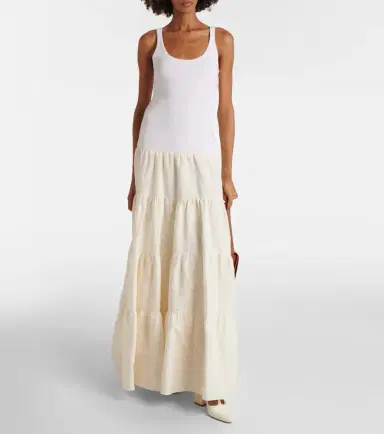 Gabriela Hearst Pozas tiered linen maxi dress | Thumbnail 3