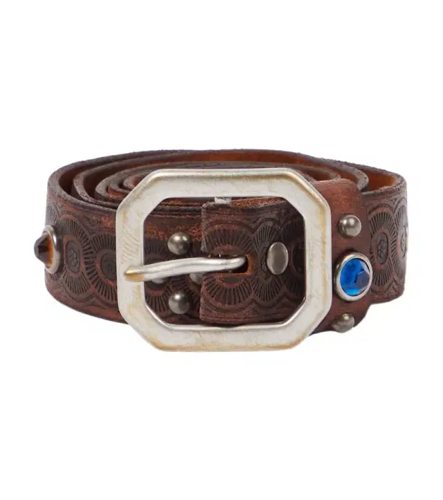 Rasco embellished leather belt