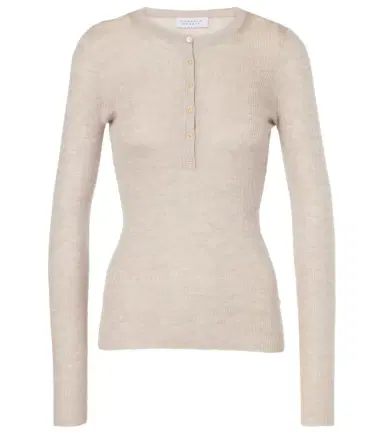 Gabriela Hearst Julian cashmere and silk Henley shirt | Thumbnail 1