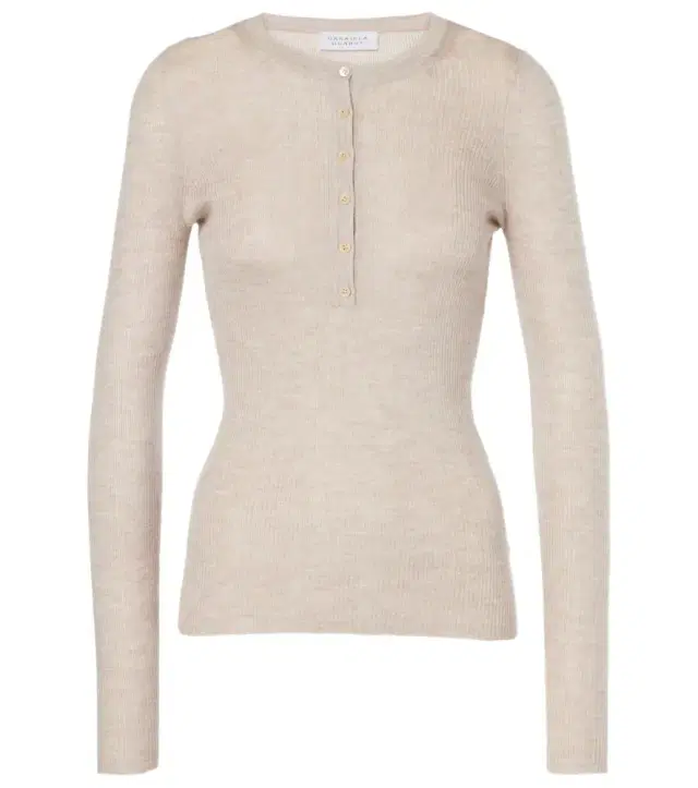 Gabriela Hearst Julian cashmere and silk Henley shirt