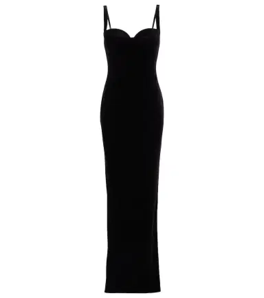 Balenciaga Velvet jersey bustier gown | Thumbnail 1