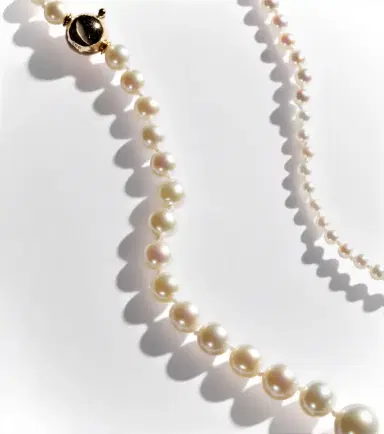 Sophie Bille Brahe Peggy à Pied 14kt gold anklet with freshwater pearls | Thumbnail 2