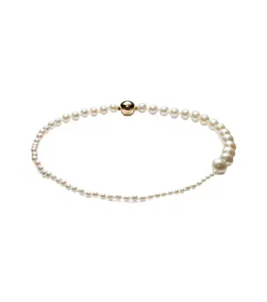 Sophie Bille Brahe Peggy à Pied 14kt gold anklet with freshwater pearls | Thumbnail 1
