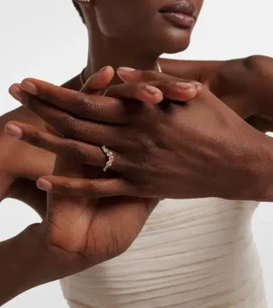 Sophie Bille Brahe Ensemble Ocean 18kt gold ring with diamonds | Thumbnail 5