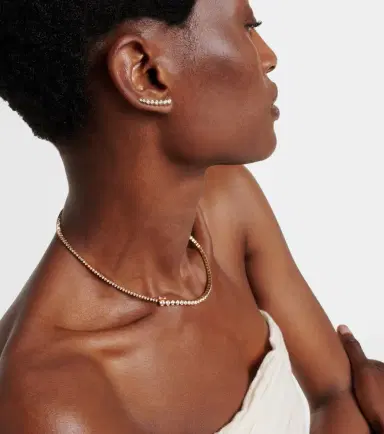 Sophie Bille Brahe Croissant De Lune 18kt gold single earring with diamonds | Thumbnail 4 Sophie Bille Brahe Croissant De Lune 18kt gold single earring with diamonds | Thumbnail 4