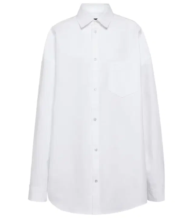 Outerwear oversized cotton poplin shirt