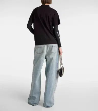 Balenciaga Metal BB oversized cotton jersey T-shirt | Thumbnail 2