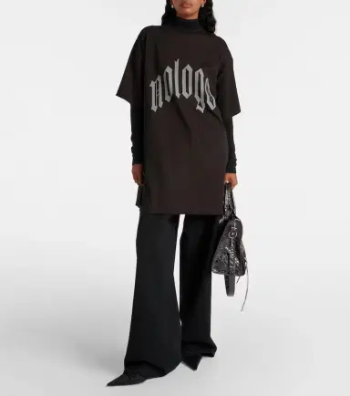 Balenciaga Printed cotton jersey T-shirt | Thumbnail 4 Balenciaga Printed cotton jersey T-shirt | Thumbnail 4