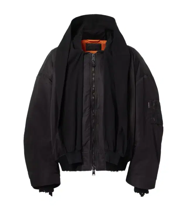 Incognito hooded bomber jacket