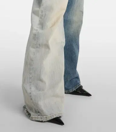 Balenciaga Fifty-Fifty low-rise wide-leg jeans | Thumbnail 3