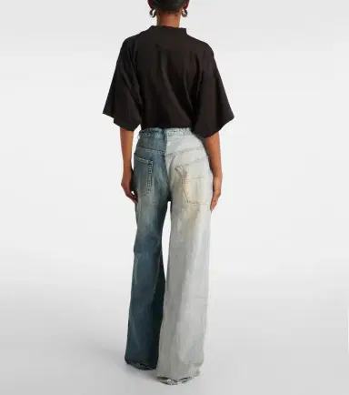 Balenciaga Fifty-Fifty low-rise wide-leg jeans | Thumbnail 4