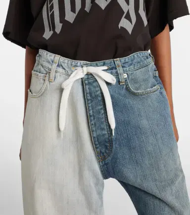 Balenciaga Fifty-Fifty low-rise wide-leg jeans | Thumbnail 5