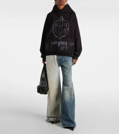 Balenciaga Fifty-Fifty low-rise wide-leg jeans | Thumbnail 6