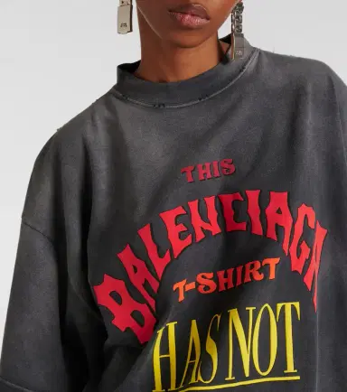 Balenciaga Not Been Done cotton jersey T-shirt | Thumbnail 4