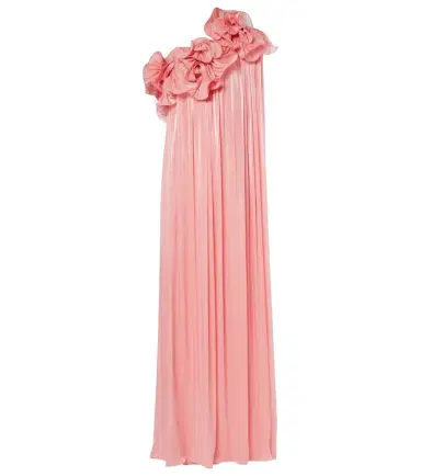 Costarellos Charmain plissé georgette gown | Thumbnail 1