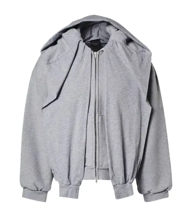 Incognito deconstructed cotton jersey hoodie