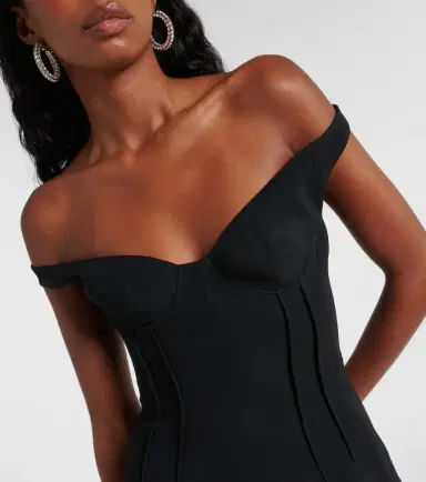David Koma Off-shoulder minidress | Thumbnail 4 David Koma Off-shoulder minidress | Thumbnail 4