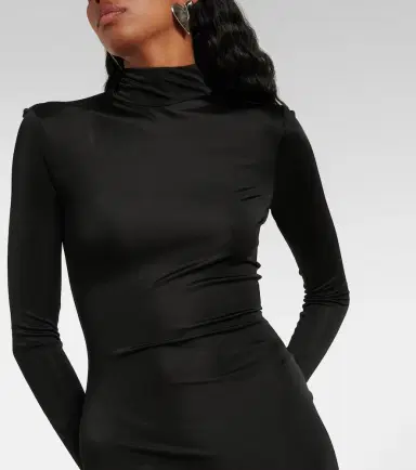David Koma Flounced jersey midi dress | Thumbnail 5