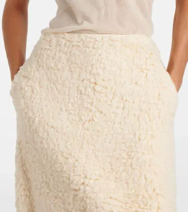 Jil Sander Cotton fleece midi skirt | Thumbnail 3