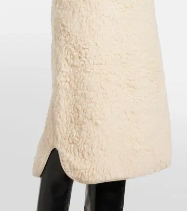 Jil Sander Cotton fleece midi skirt | Thumbnail 4