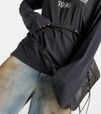 Acne Studios Logo cotton-blend T-shirt | Thumbnail 4