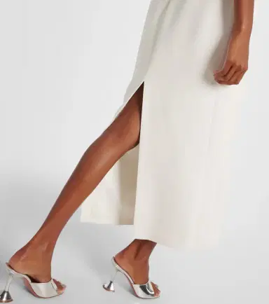 David Koma Bridal feather-trimmed midi dress | Thumbnail 2